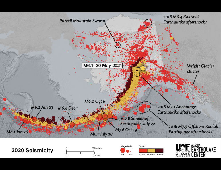 Alaska earthquake stirs many; the beat goes on Geophysical Institute